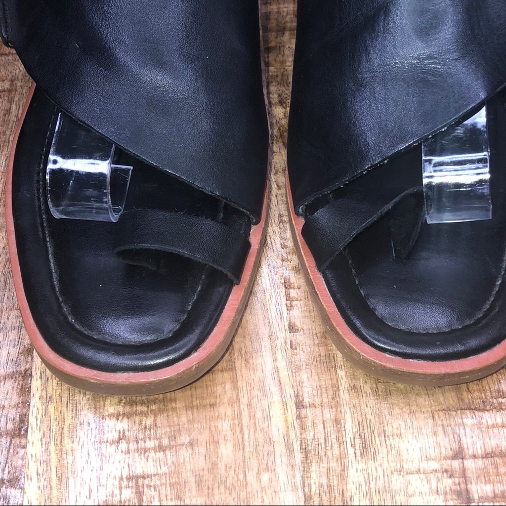 3.1 Phillip Lim Black Leather Sandal - Picture 3 of 6